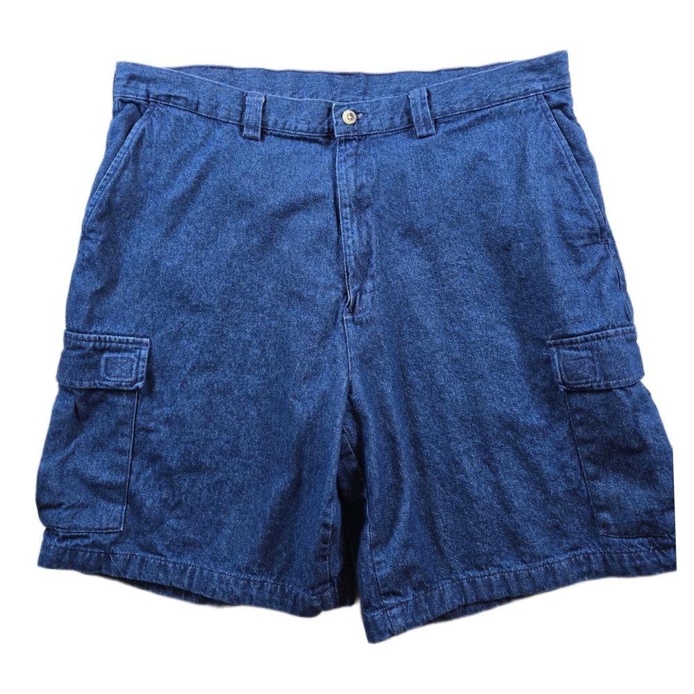 Duck Head Denim Cargo Shorts‎ Mens 38 Blue Jean Cotton Utility Classic Fit